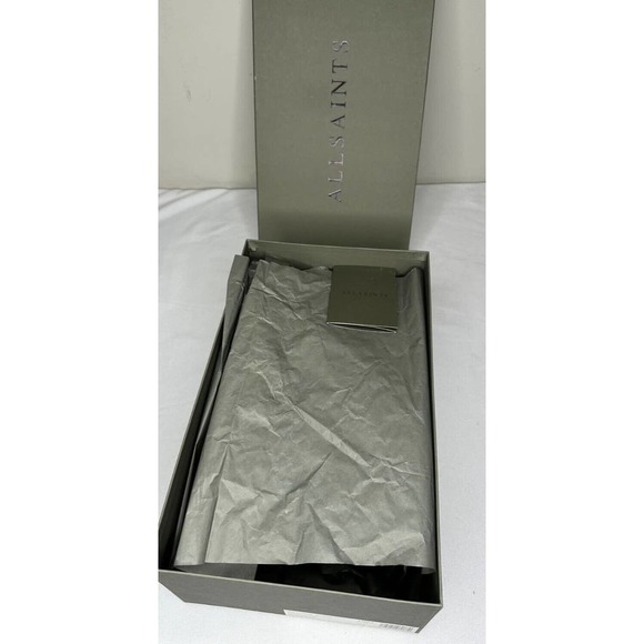 AllSaints Mens 11M Tor Washed Leather Oxfords Dark Brown - Picture 5 of 9